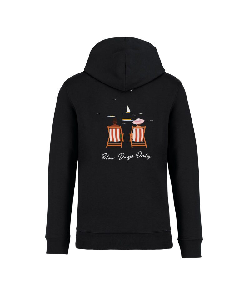 sweatshirt slow days only back noir