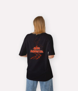 teeshirt femme dewi ratih mockup back noir